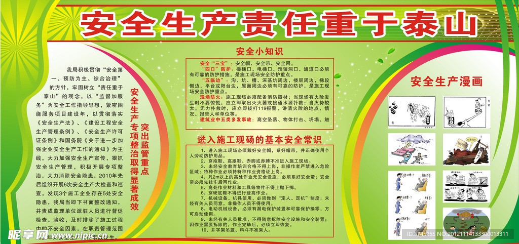 安全生产展板