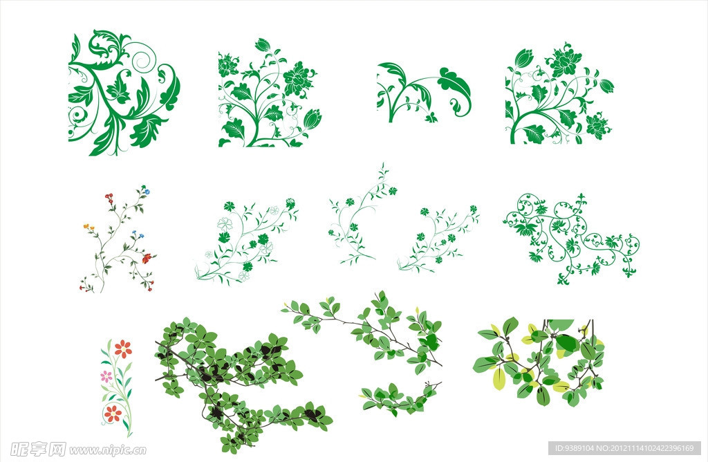 花草图案