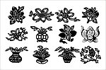 矢量 花纹 花边