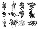 矢量 花纹 花边