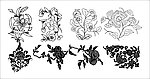矢量 花纹 花边