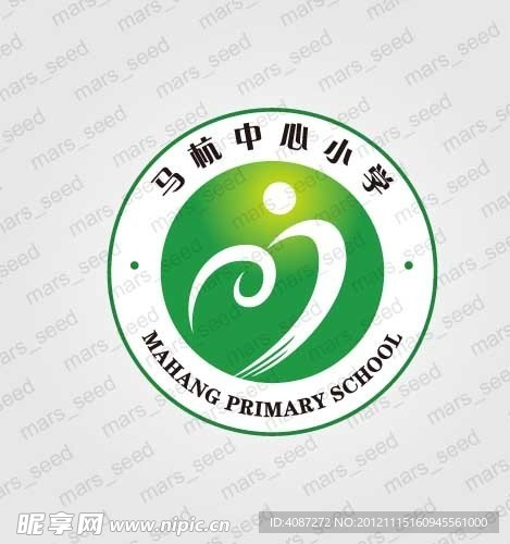 马杭中心小学 logo