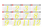 2013年日历表