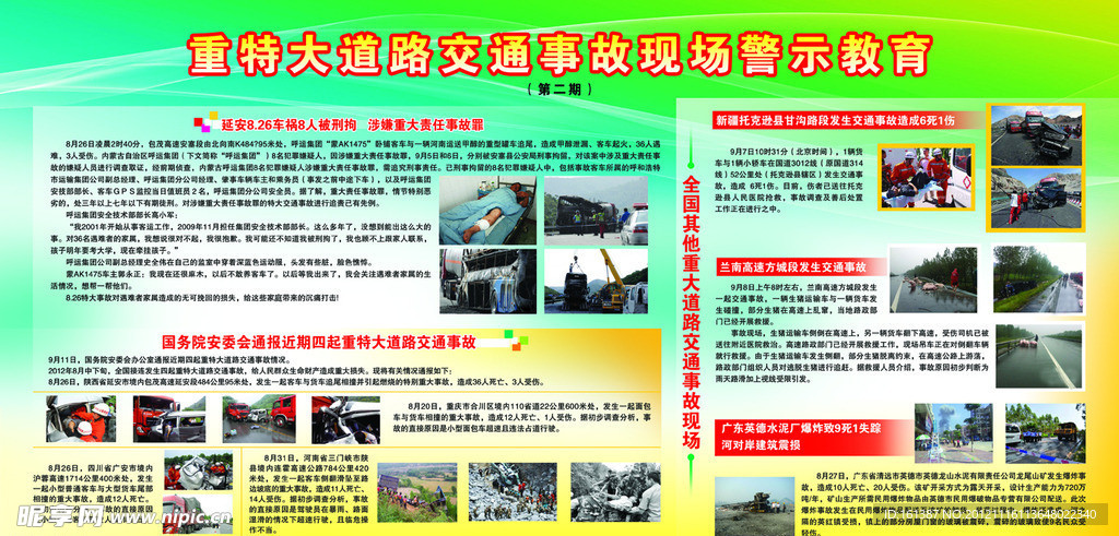 重大交通事故警示图