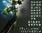 折纸效果字体