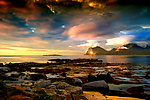 夕阳海景
