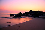 海岸夕阳美景