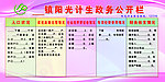 计生公开栏