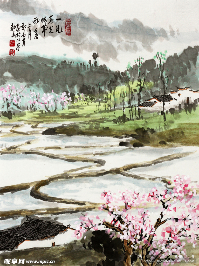 一片春光晴带雨