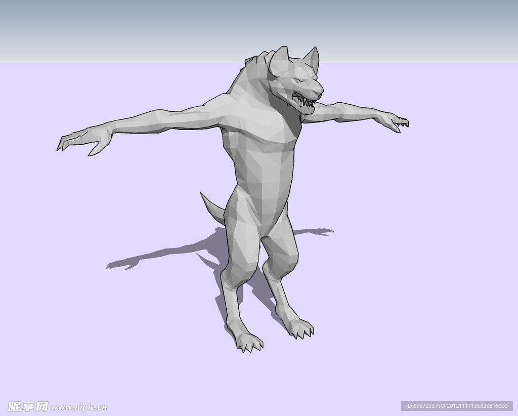 狼怪3D模型
