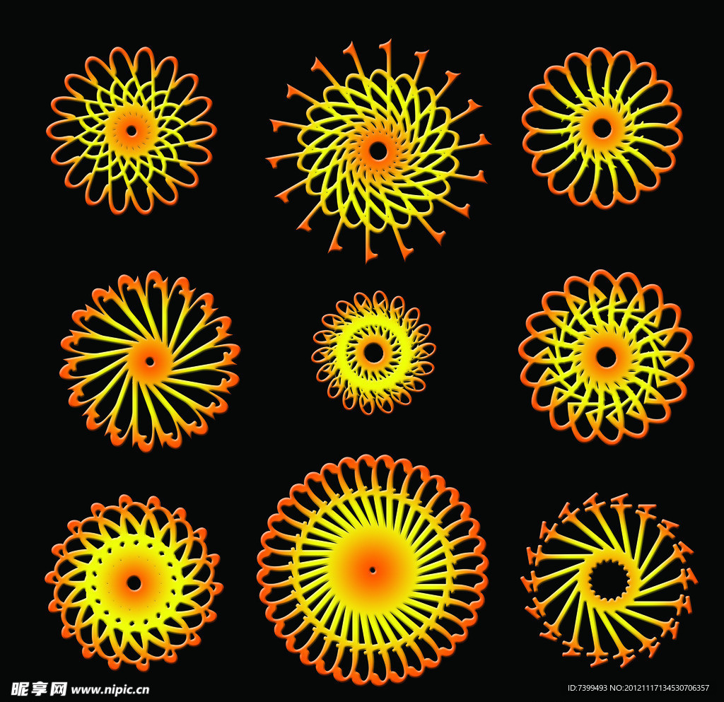 简易花纹