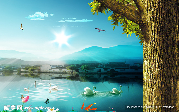 山城湖光
