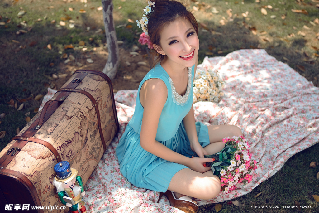 户外美女