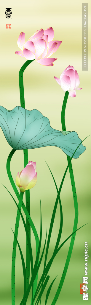 莲花图