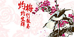 梅花祝寿仙鹤