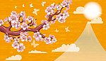 月下桃花