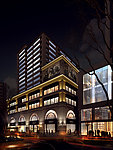 商店 街铺 门店夜间灯光照明效果图
