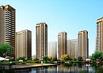 河边高层住宅小区