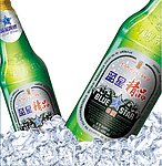 蓝星啤酒玻璃贴