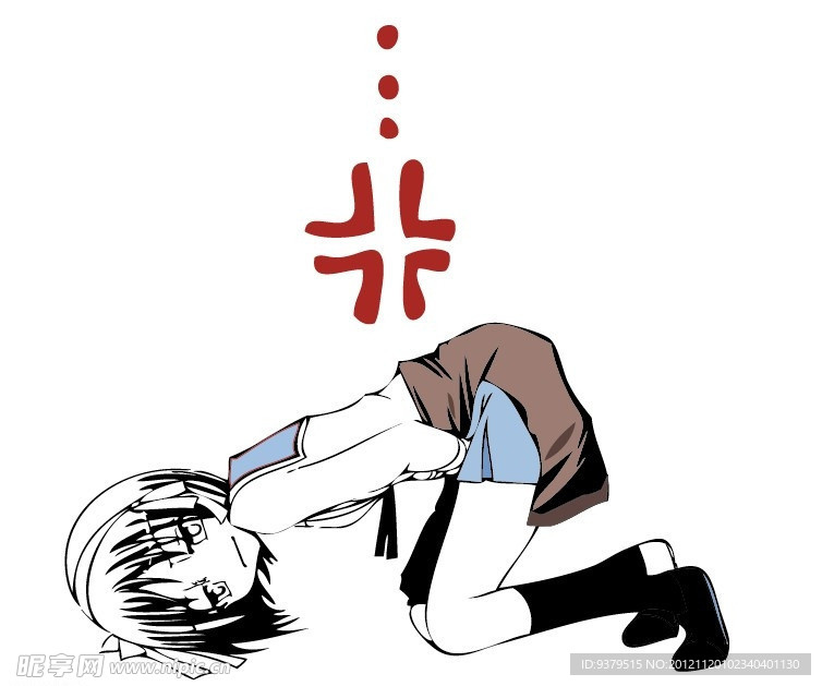 肚子疼的女生