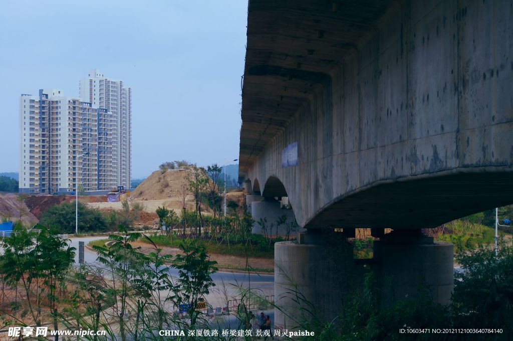 铁路建筑 高架桥景观