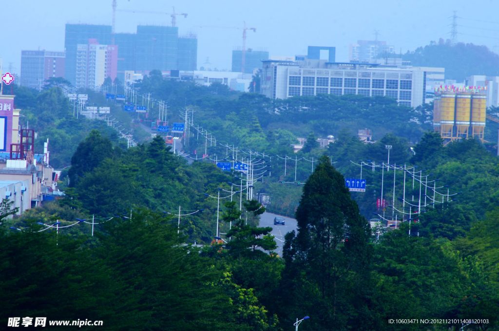 绿色都市 路灯世界