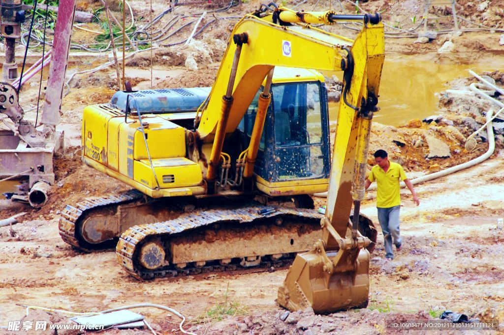 建筑工地 履带购机