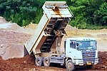 重型自卸车 建筑工地