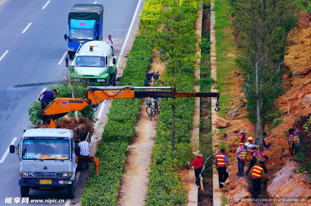 交通建设 沿路风景