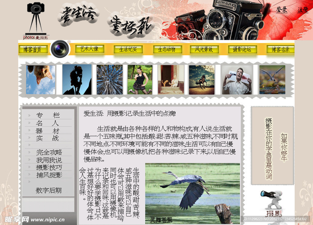 网站二级界面