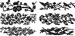 矢量 花纹 花边