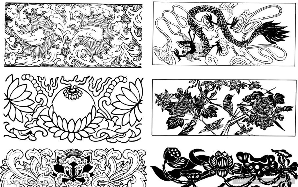 矢量 花纹 花边