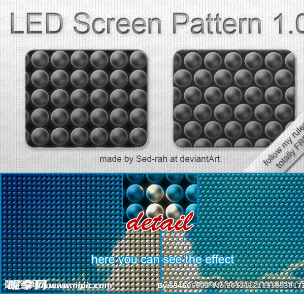 LED屏幕效果图案