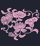 印花图案 绣花