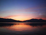 晚霞 邛海