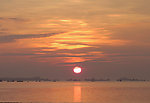 北海银滩晚霞