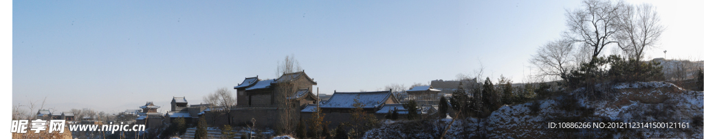 古镇雪景