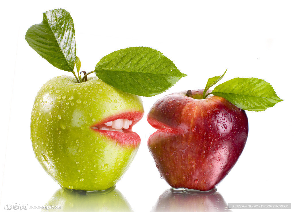 苹果要接吻