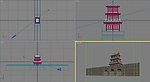 古建模型 观望海楼