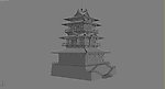 古建模型 藏经阁