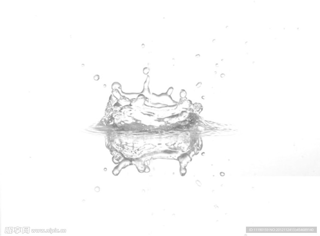 白色水花