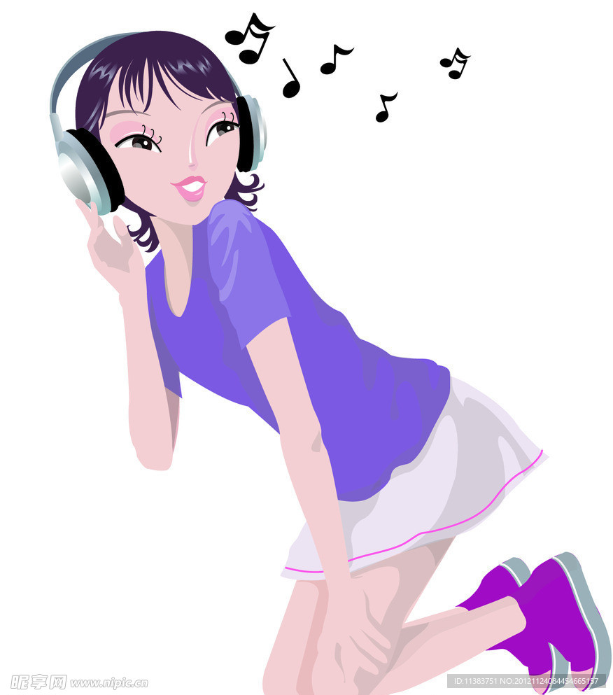 音乐美女