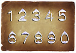 蓝色火焰字