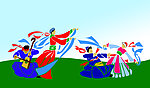 蒙古草原跳舞