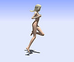 美女奔跑3d裸模