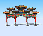 大牌坊3D模型