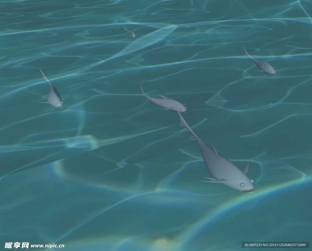 水鱼3D模型