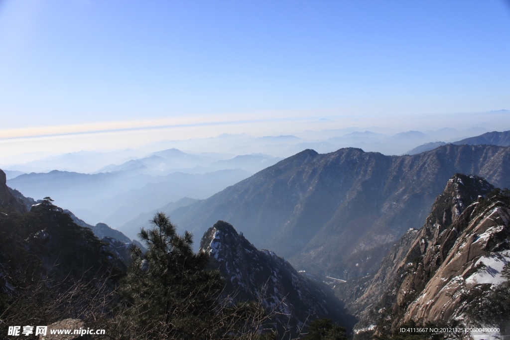黄山冬日风景