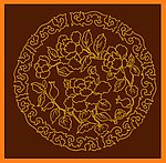 牡丹花边
