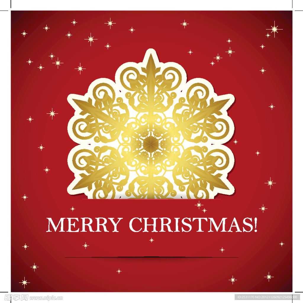 圣诞节雪花背景